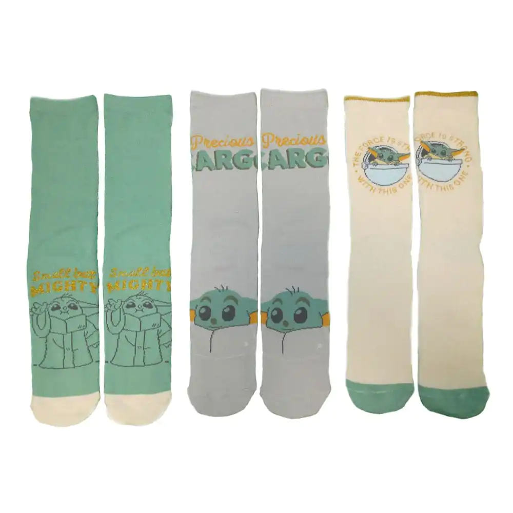 Star Wars The Mandalorian Socken 3er-Pack Grogu S-M Produktfoto