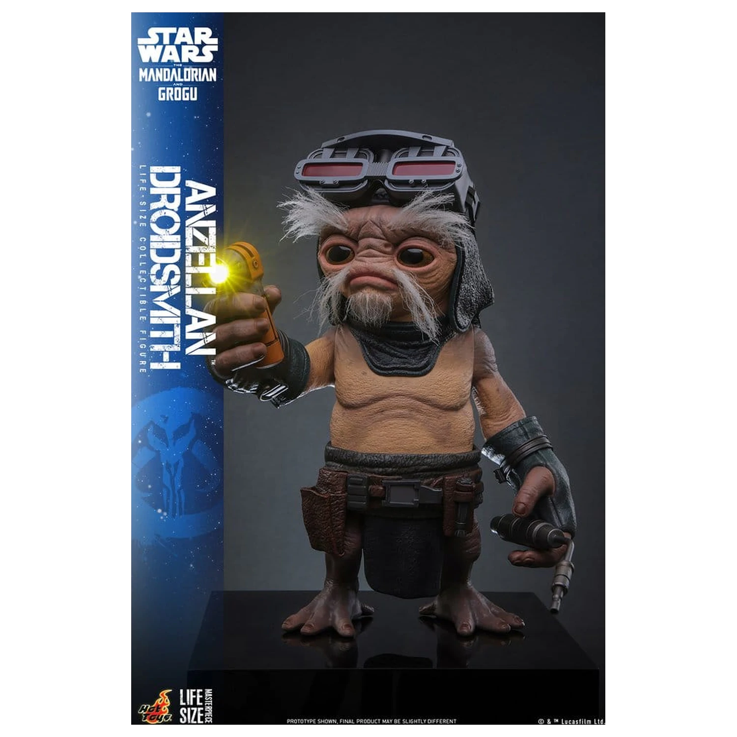Star Wars: The Mandalorian & Grogu Lebensgroße Figur Anzellan Droidsmith 27 cm Produktfoto