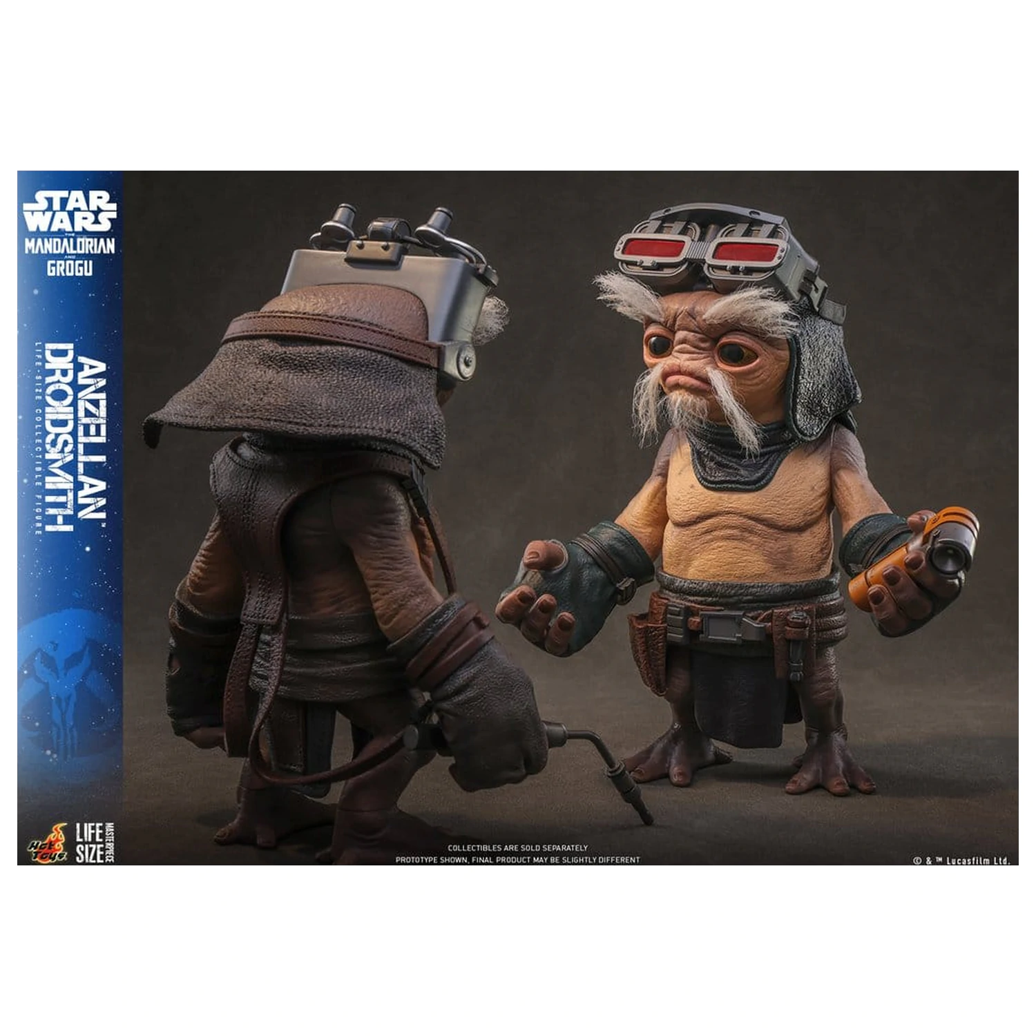 Star Wars: The Mandalorian & Grogu Lebensgroße Figur Anzellan Droidsmith 27 cm Produktfoto