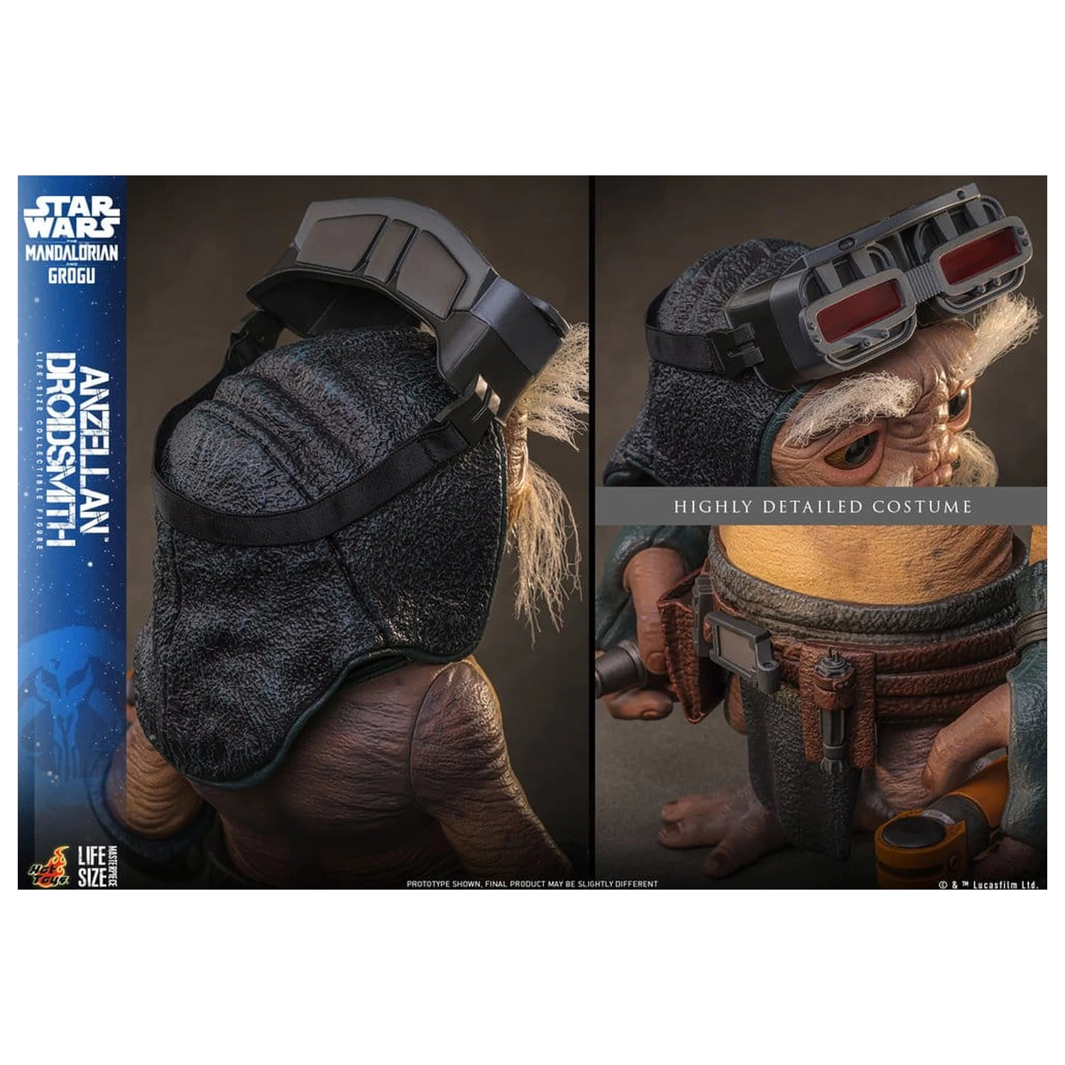 Star Wars: The Mandalorian & Grogu Lebensgroße Figur Anzellan Droidsmith 27 cm Produktfoto