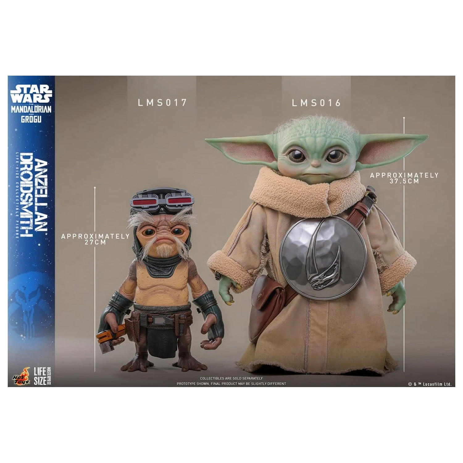 Star Wars: The Mandalorian & Grogu Lebensgroße Figur Anzellan Droidsmith 27 cm Produktfoto