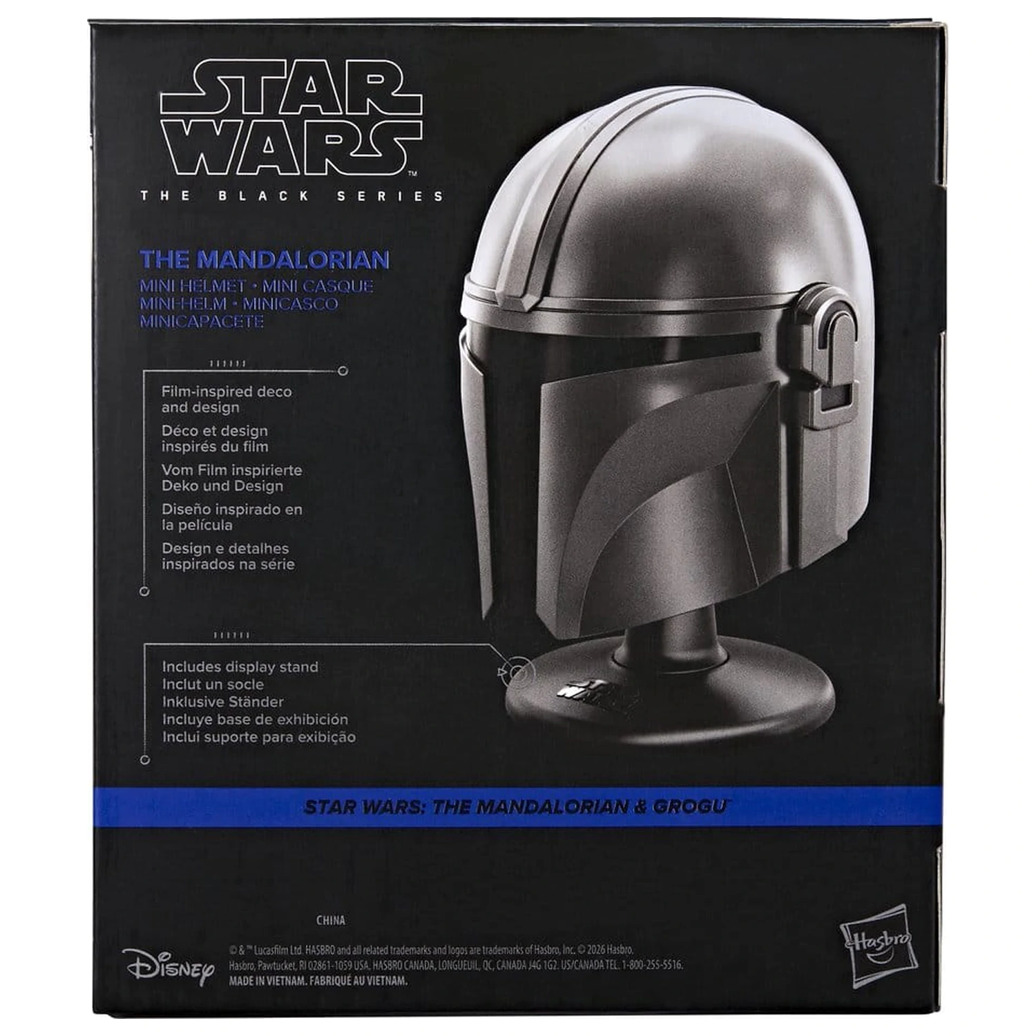 Star Wars: The Mandalorian & Grogu Black Series Mini Helm The Mandalorian Produktfoto