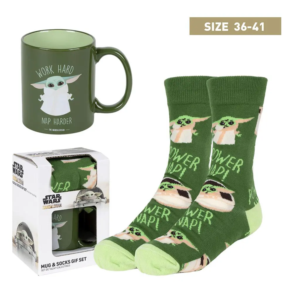 Star Wars: The Mandalorian Tasse und Socken Set Grogu 36-41 Produktfoto
