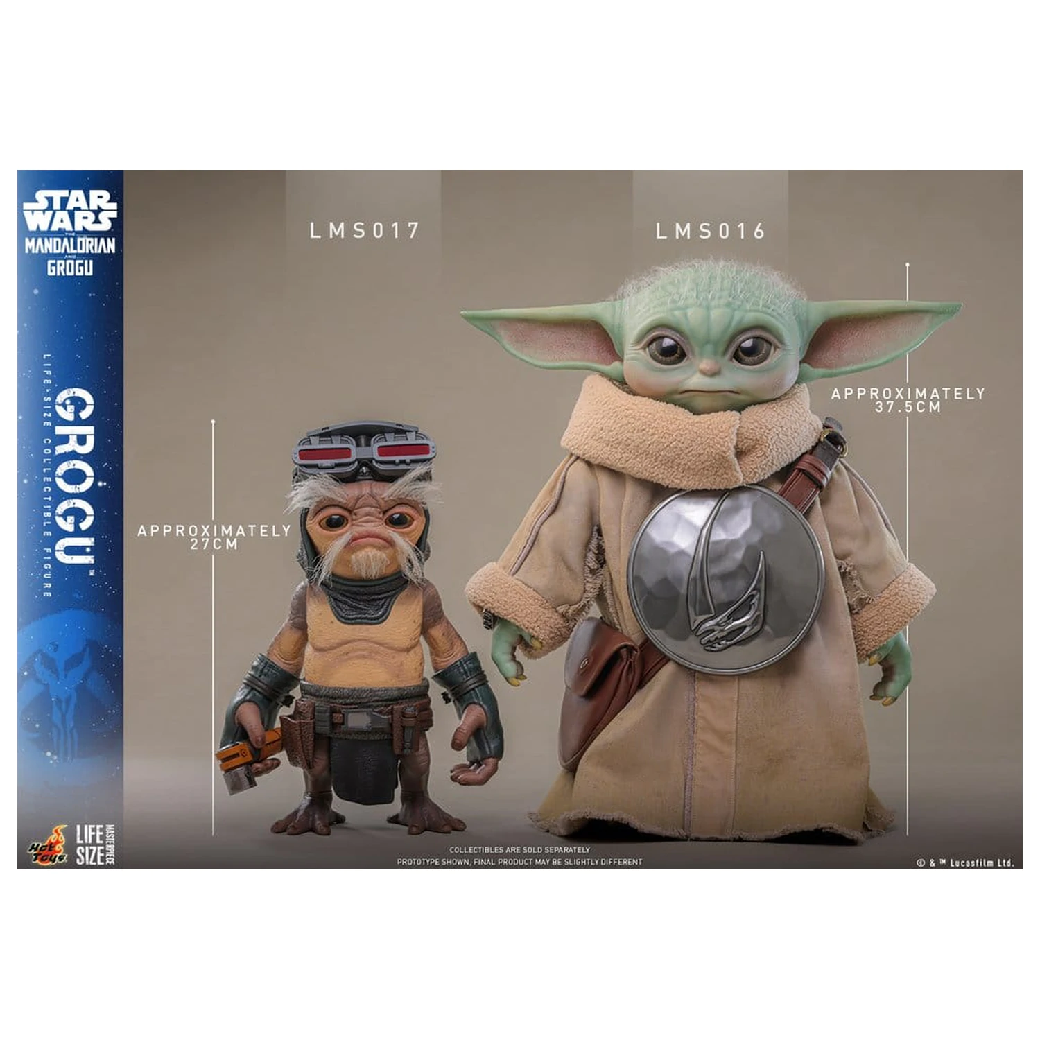 Star Wars: The Mandalorian & Grogu Life-Size Figur Grogu 38 cm Produktfoto