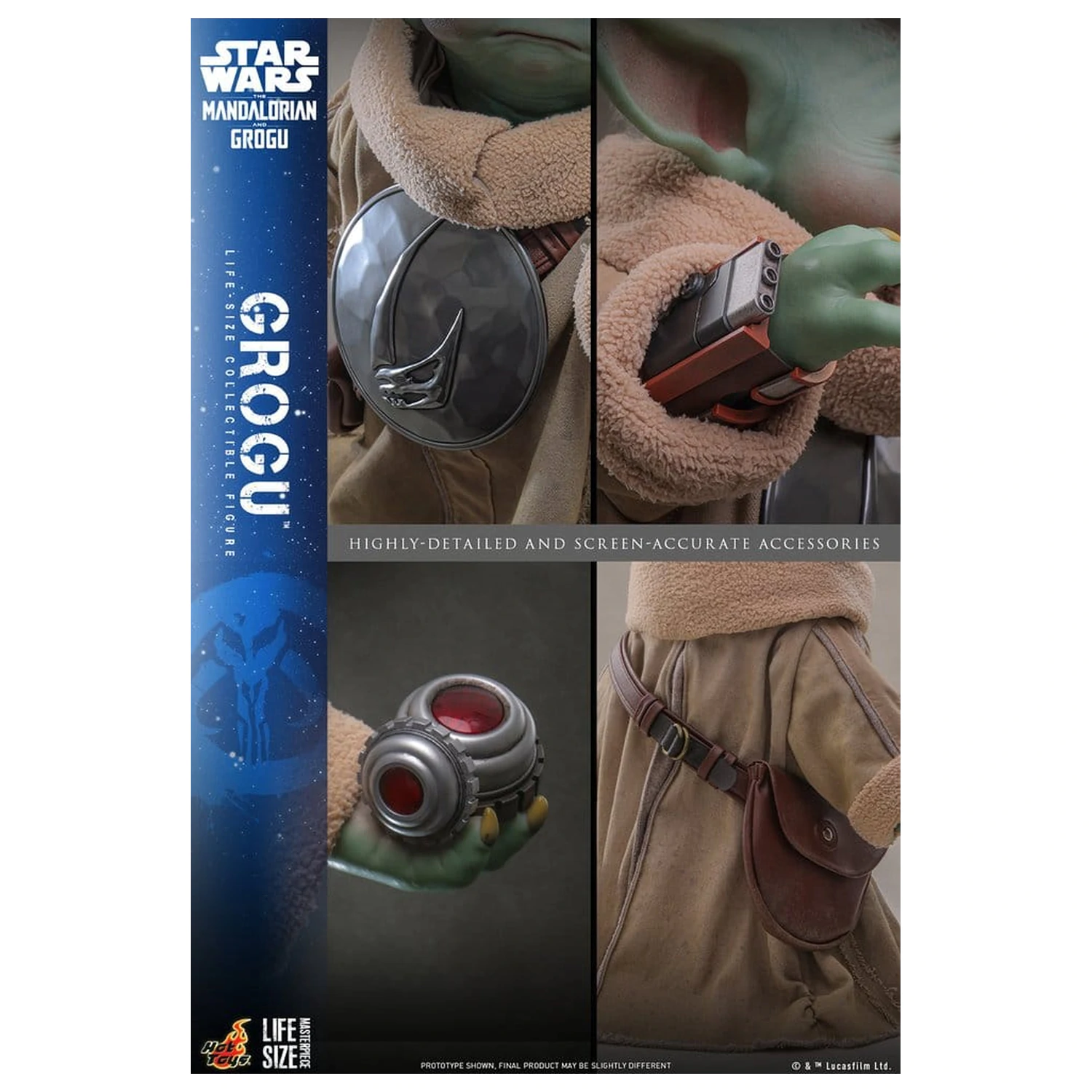Star Wars: The Mandalorian & Grogu Life-Size Figur Grogu 38 cm Produktfoto