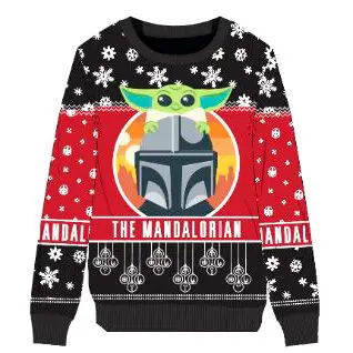 Star Wars The Mandalorian Grogu Weihnachtspullover Produktfoto