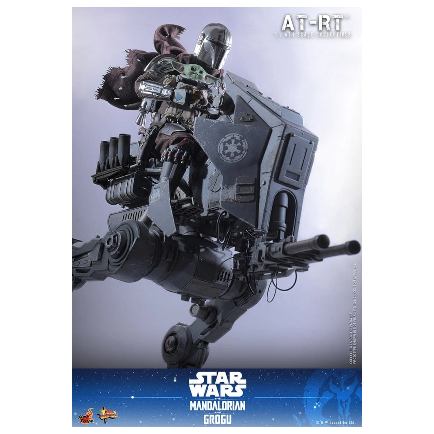 Star Wars: The Mandalorian & Grogu Movie Masterpiece Action-Figuren-Set 1/6 Imperial Remnant AT-RT Driver & AT-RT 60 cm Produktfoto