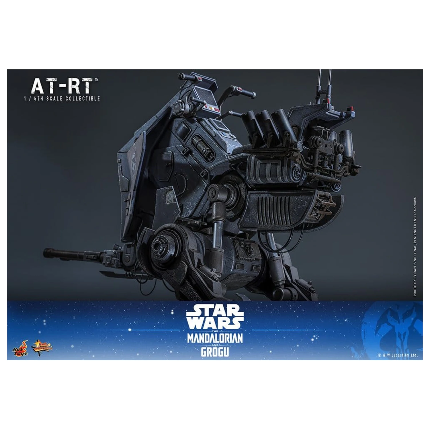 Star Wars: The Mandalorian & Grogu Movie Masterpiece Action-Figuren-Set 1/6 Imperial Remnant AT-RT Driver & AT-RT 60 cm Produktfoto