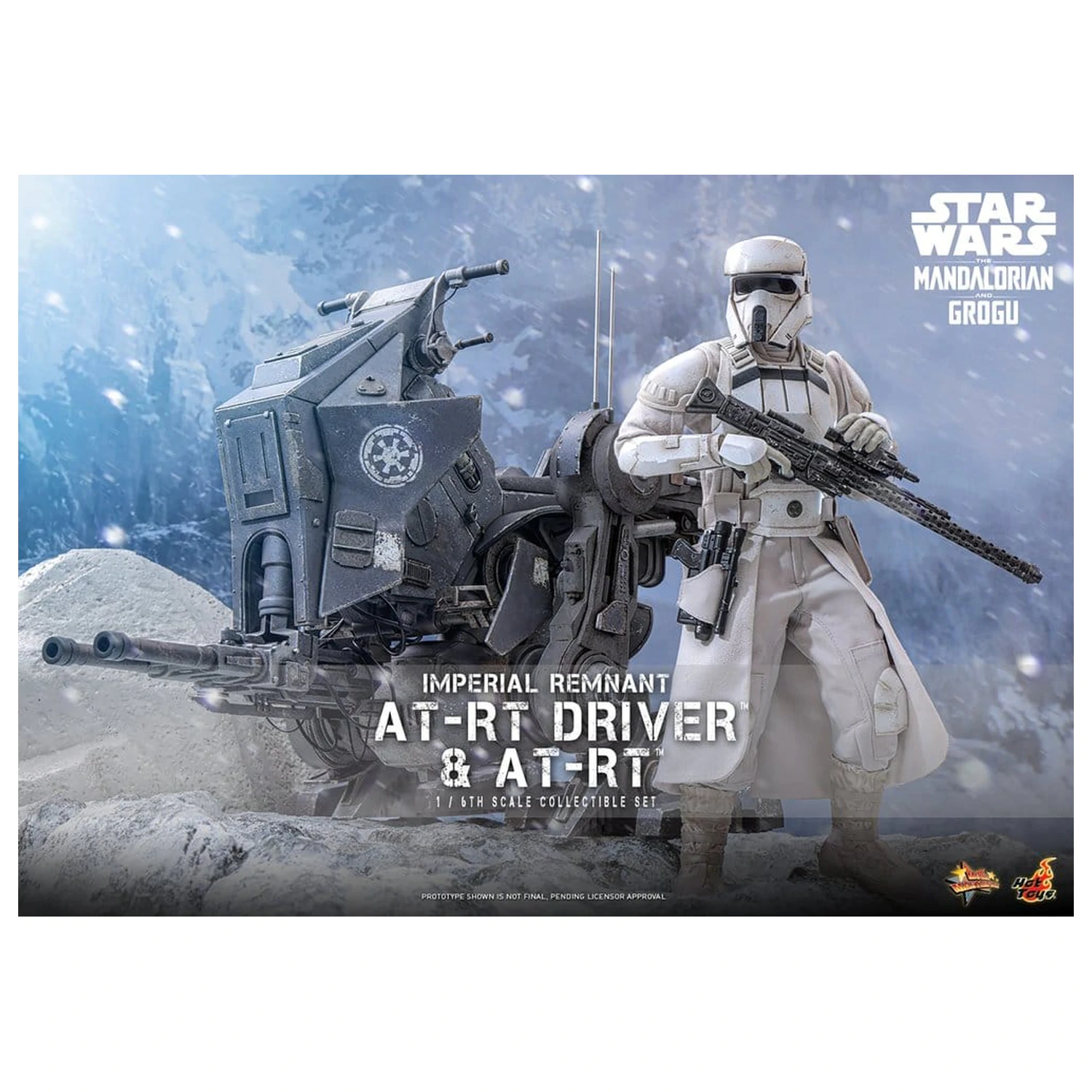 Star Wars: The Mandalorian & Grogu Movie Masterpiece Action-Figuren-Set 1/6 Imperial Remnant AT-RT Driver & AT-RT 60 cm Produktfoto