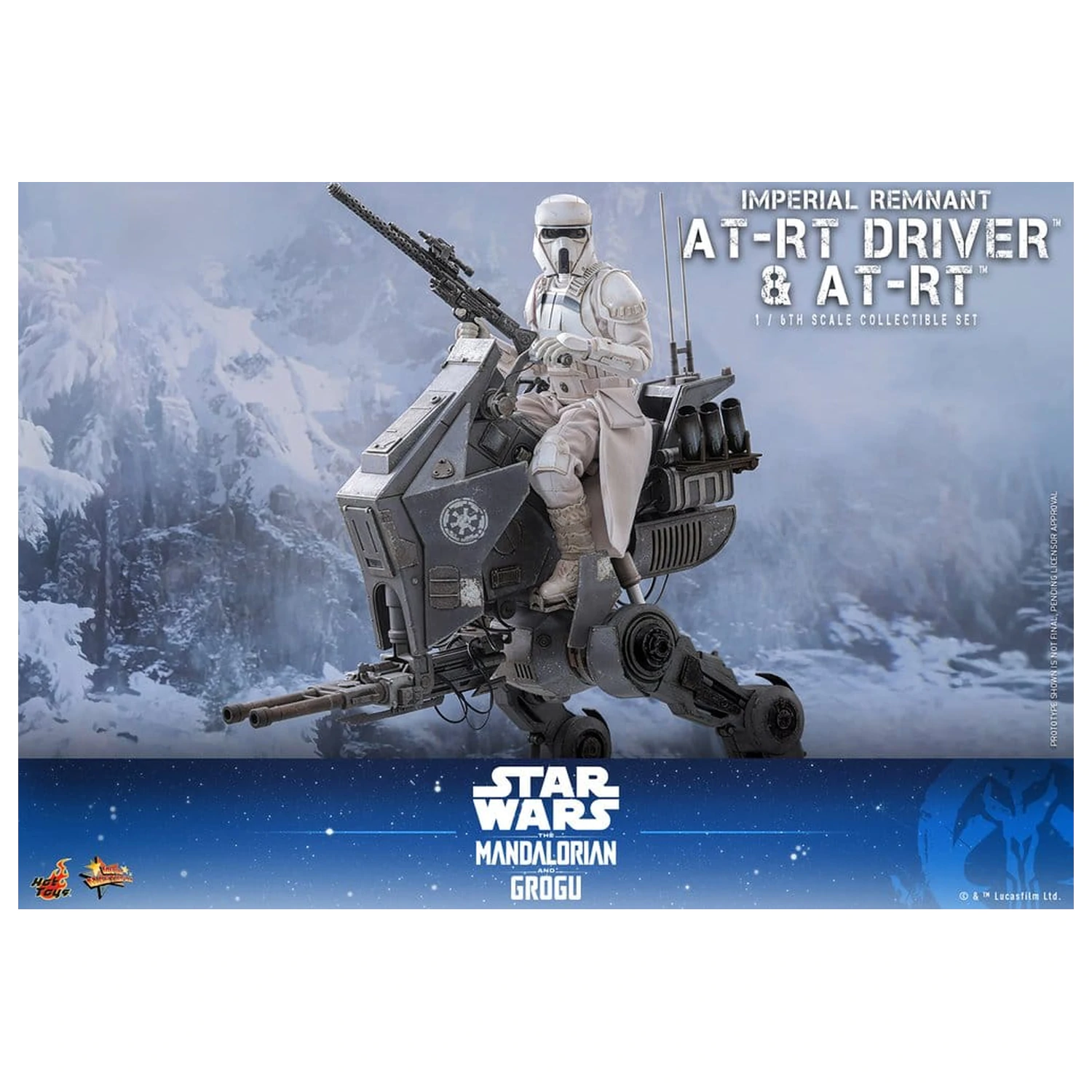 Star Wars: The Mandalorian & Grogu Movie Masterpiece Action-Figuren-Set 1/6 Imperial Remnant AT-RT Driver & AT-RT 60 cm Produktfoto