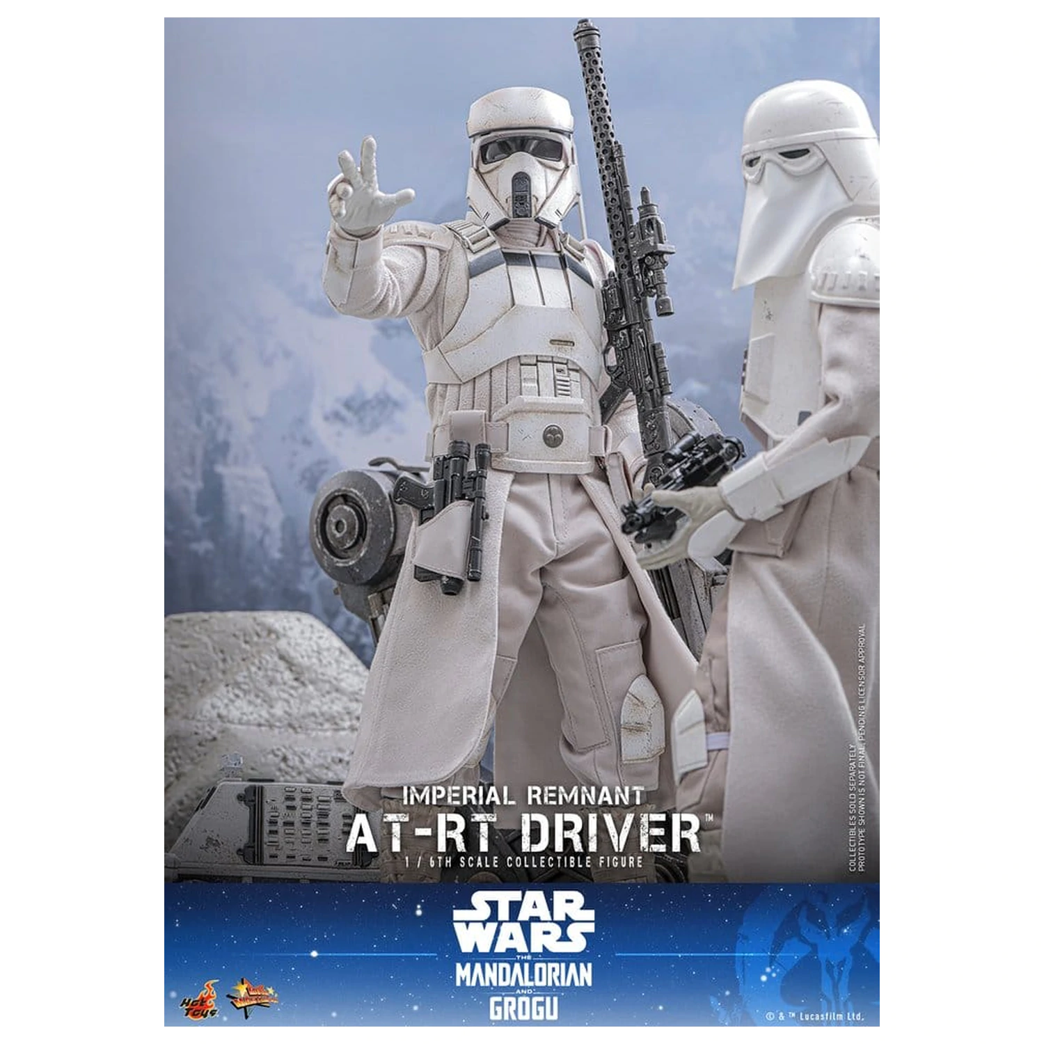 Star Wars: The Mandalorian & Grogu Movie Masterpiece Action-Figuren-Set 1/6 Imperial Remnant AT-RT Driver & AT-RT 60 cm Produktfoto