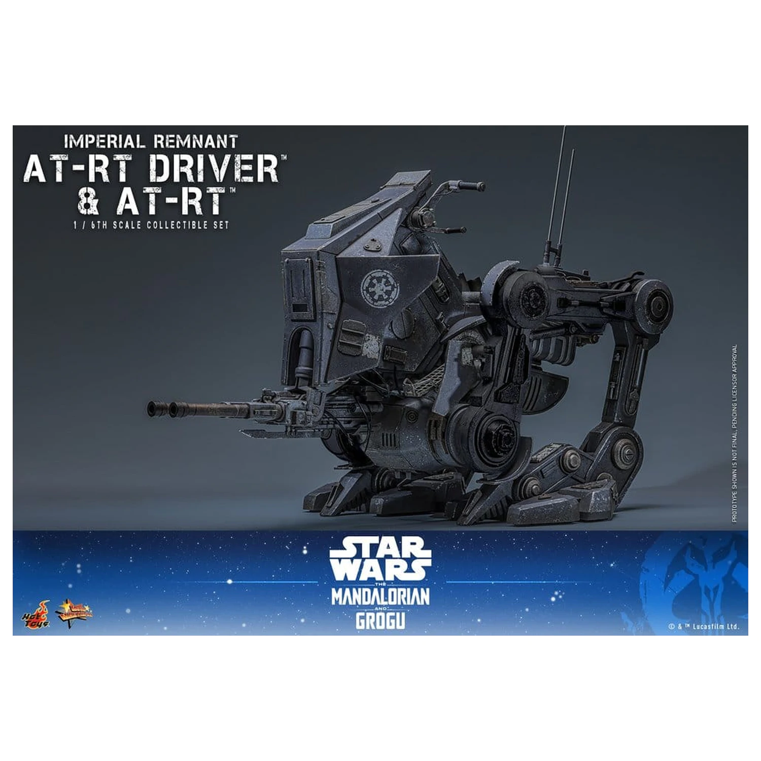 Star Wars: The Mandalorian & Grogu Movie Masterpiece Action-Figuren-Set 1/6 Imperial Remnant AT-RT Driver & AT-RT 60 cm Produktfoto