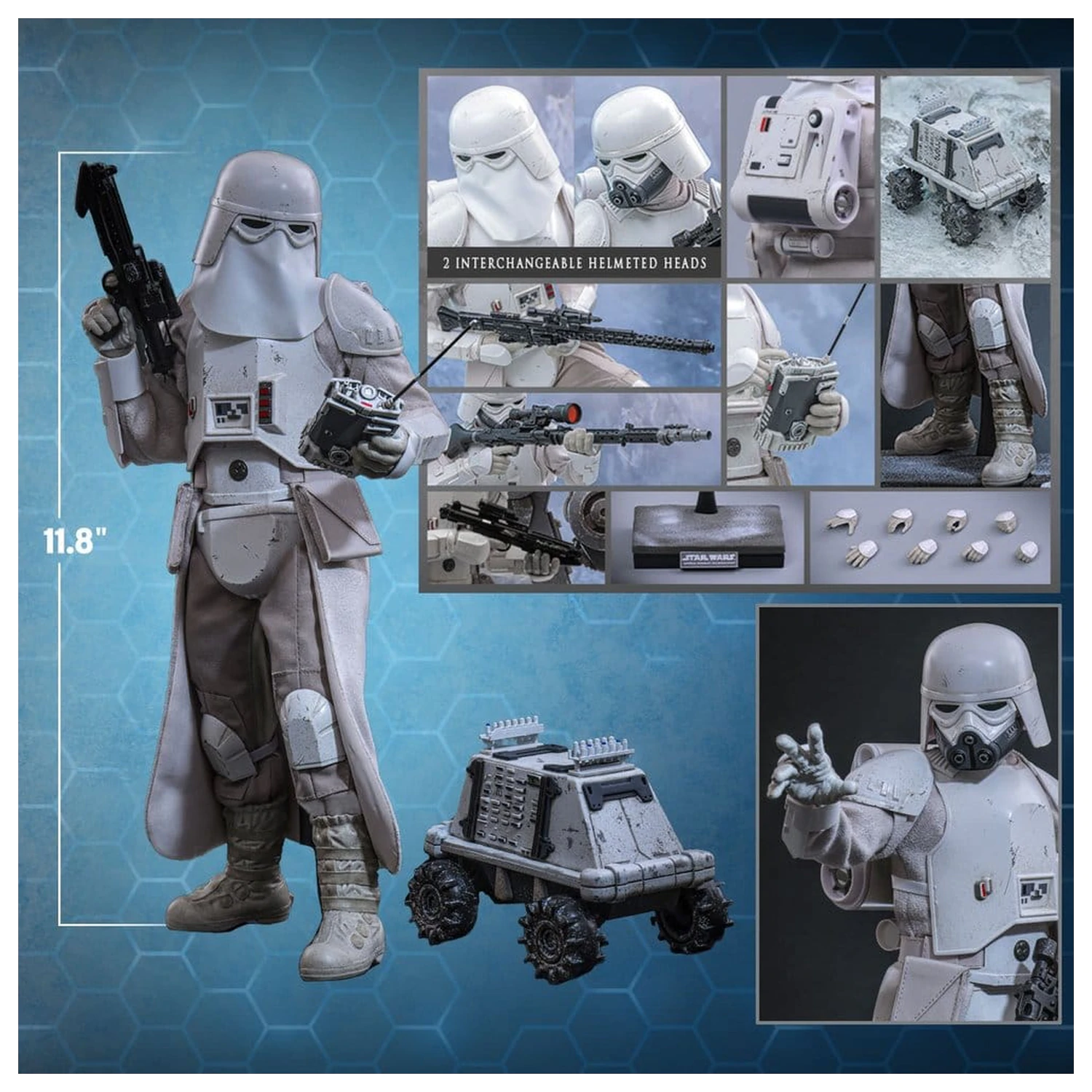 Star Wars: The Mandalorian & Grogu Movie Masterpiece Action Figur 1/6 Imperial Remnant Snowtrooper 30 cm Produktfoto