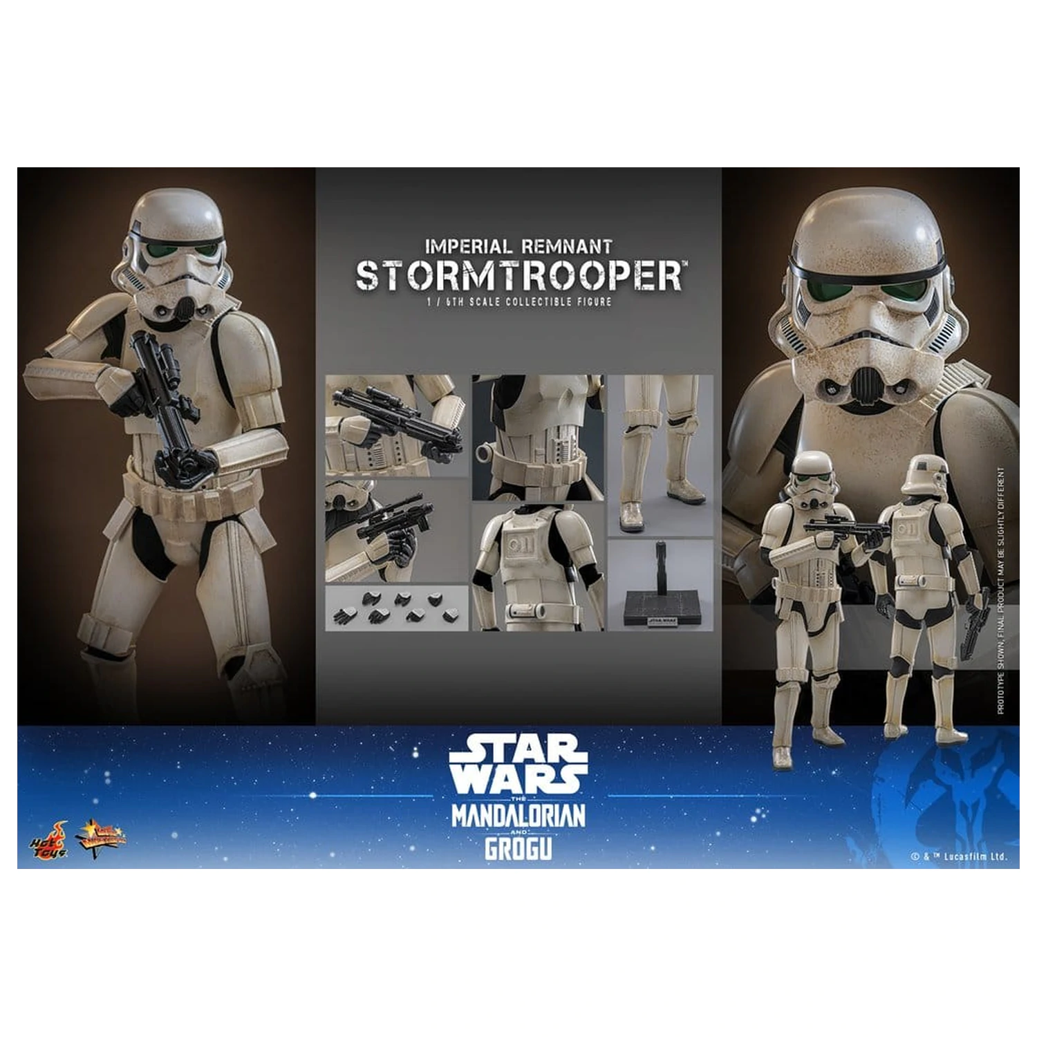 Star Wars: The Mandalorian & Grogu Movie Masterpiece Action-Figur 1/6 Imperial Remnant Stormtrooper 30 cm Produktfoto