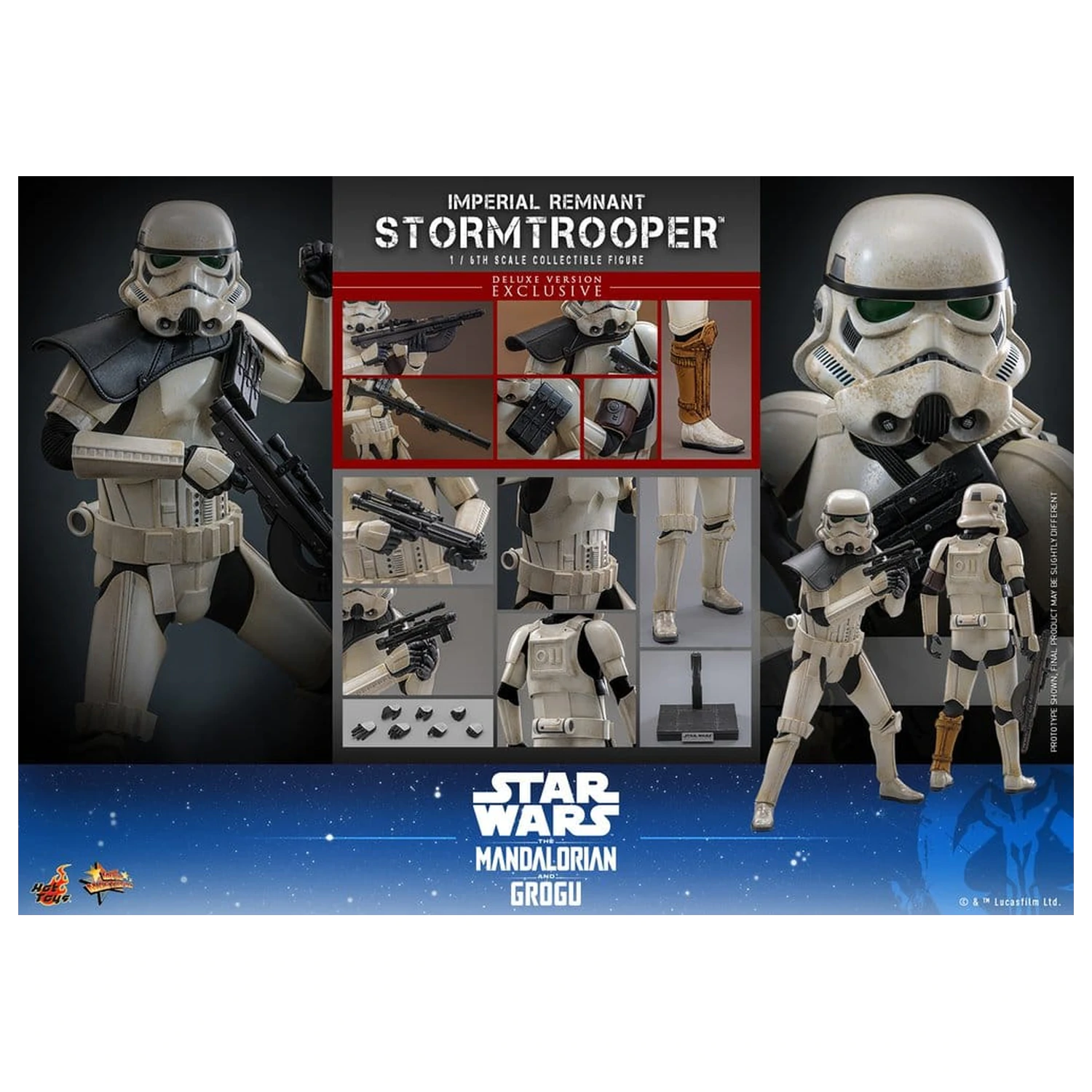 Star Wars: The Mandalorian & Grogu Movie Masterpiece Action-Figur 1/6 Imperial Remnant Stormtrooper (Deluxe Version) 30 cm Produktfoto