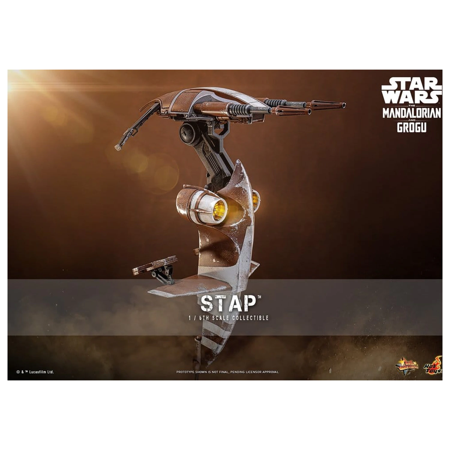 Star Wars: The Mandalorian & Grogu Film Meisterstück Zubehör 1/6 STAP 32 cm Produktfoto