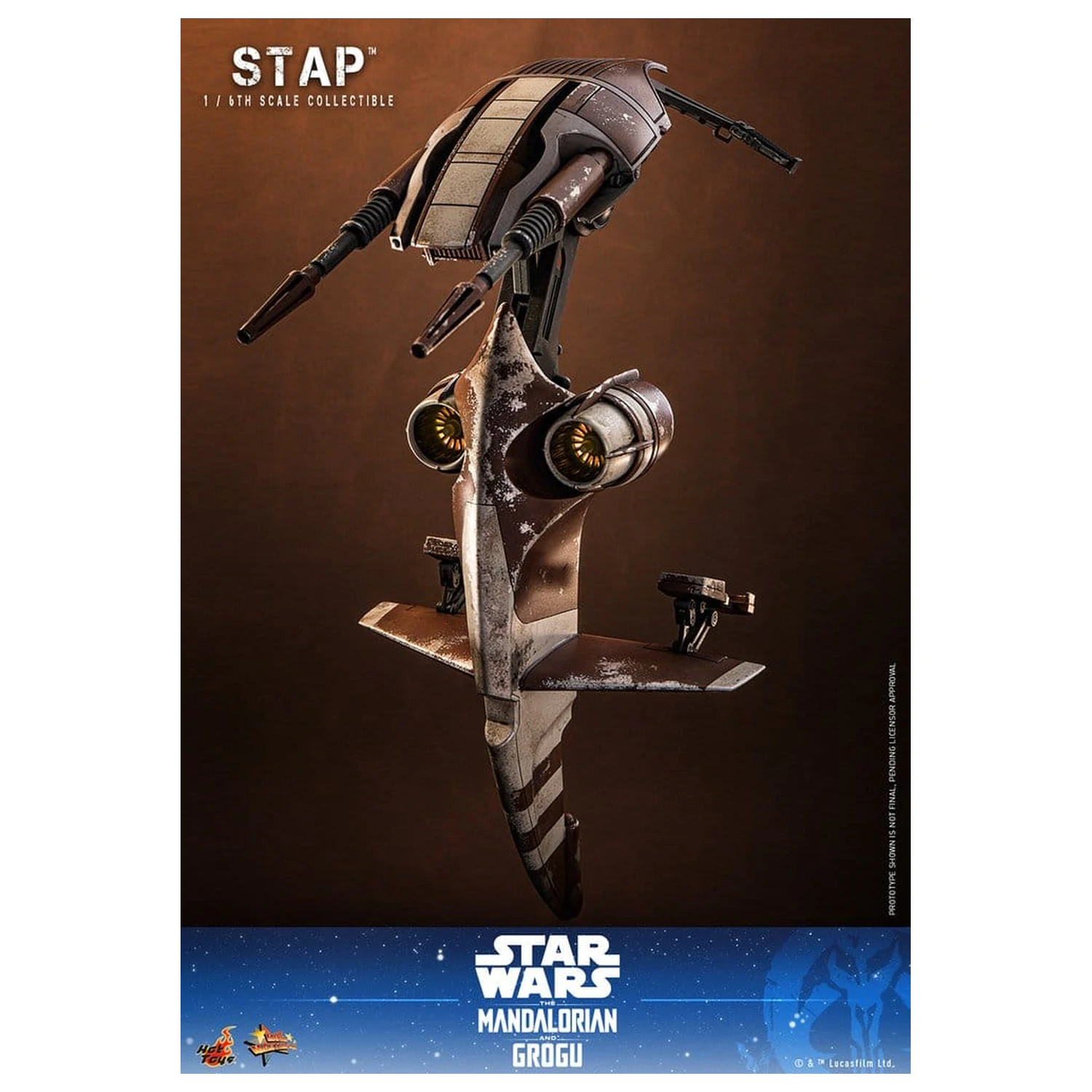 Star Wars: The Mandalorian & Grogu Film Meisterstück Zubehör 1/6 STAP 32 cm Produktfoto