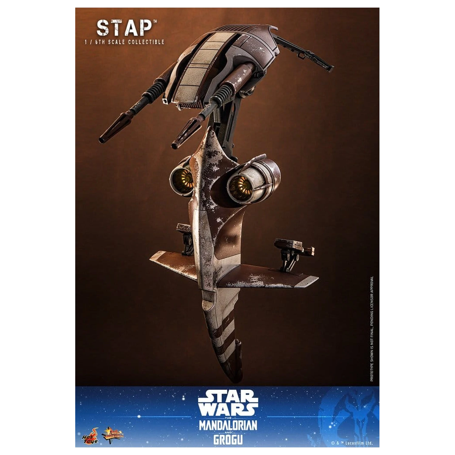 Star Wars: The Mandalorian & Grogu Film Meisterstück Zubehör 1/6 STAP 32 cm Produktfoto