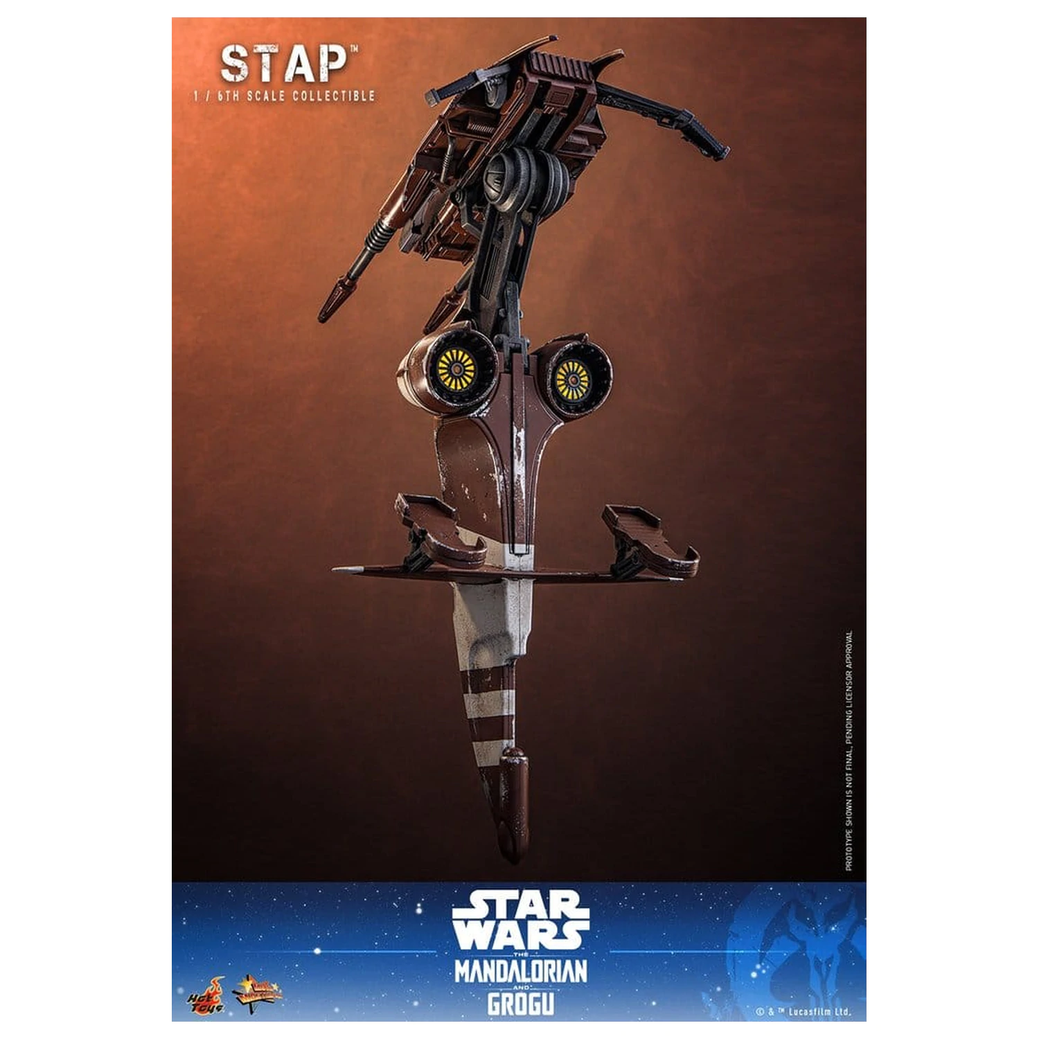 Star Wars: The Mandalorian & Grogu Film Meisterstück Zubehör 1/6 STAP 32 cm Produktfoto