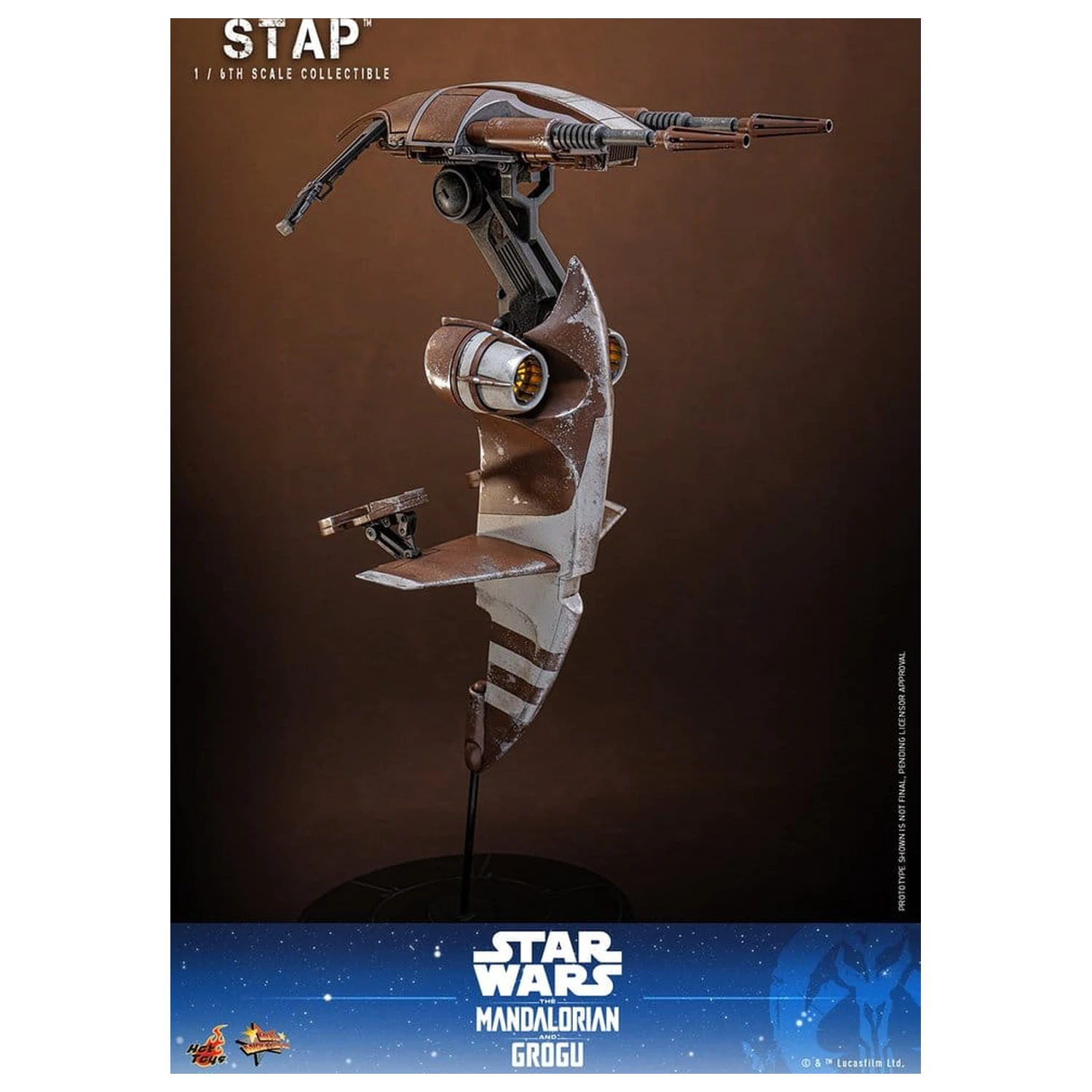 Star Wars: The Mandalorian & Grogu Film Meisterstück Zubehör 1/6 STAP 32 cm Produktfoto