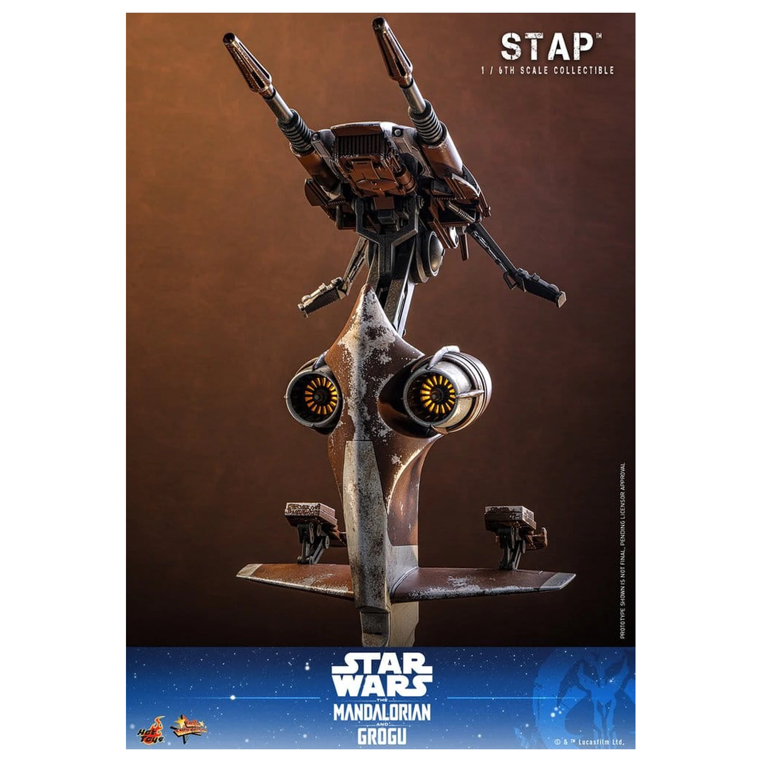Star Wars: The Mandalorian & Grogu Film Meisterstück Zubehör 1/6 STAP 32 cm Produktfoto