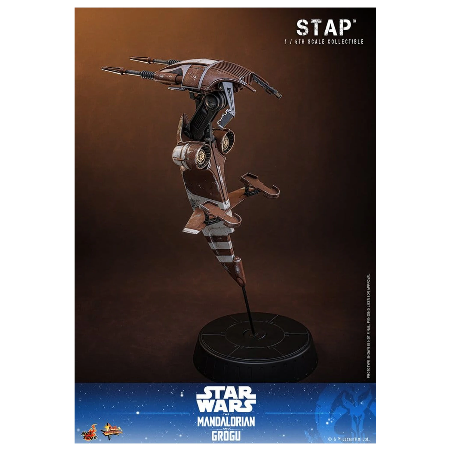 Star Wars: The Mandalorian & Grogu Film Meisterstück Zubehör 1/6 STAP 32 cm Produktfoto