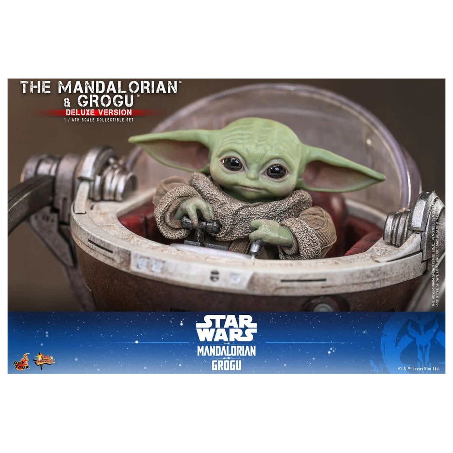 Star Wars: The Mandalorian & Grogu Movie Masterpiece Action Figur 1/6 The Mandalorian und Grogu (Deluxe Version) 31 cm Produktfoto