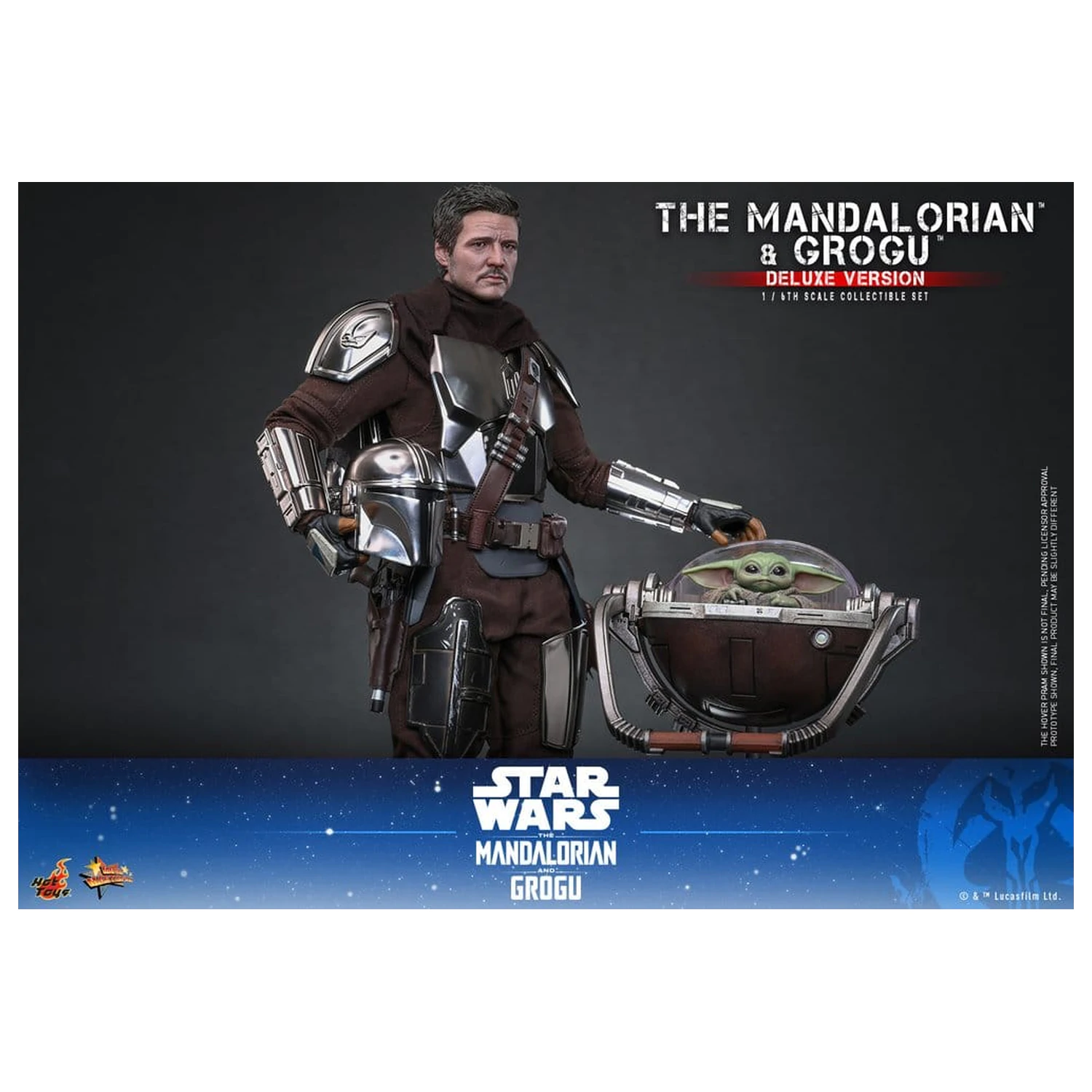 Star Wars: The Mandalorian & Grogu Movie Masterpiece Action Figur 1/6 The Mandalorian und Grogu (Deluxe Version) 31 cm Produktfoto