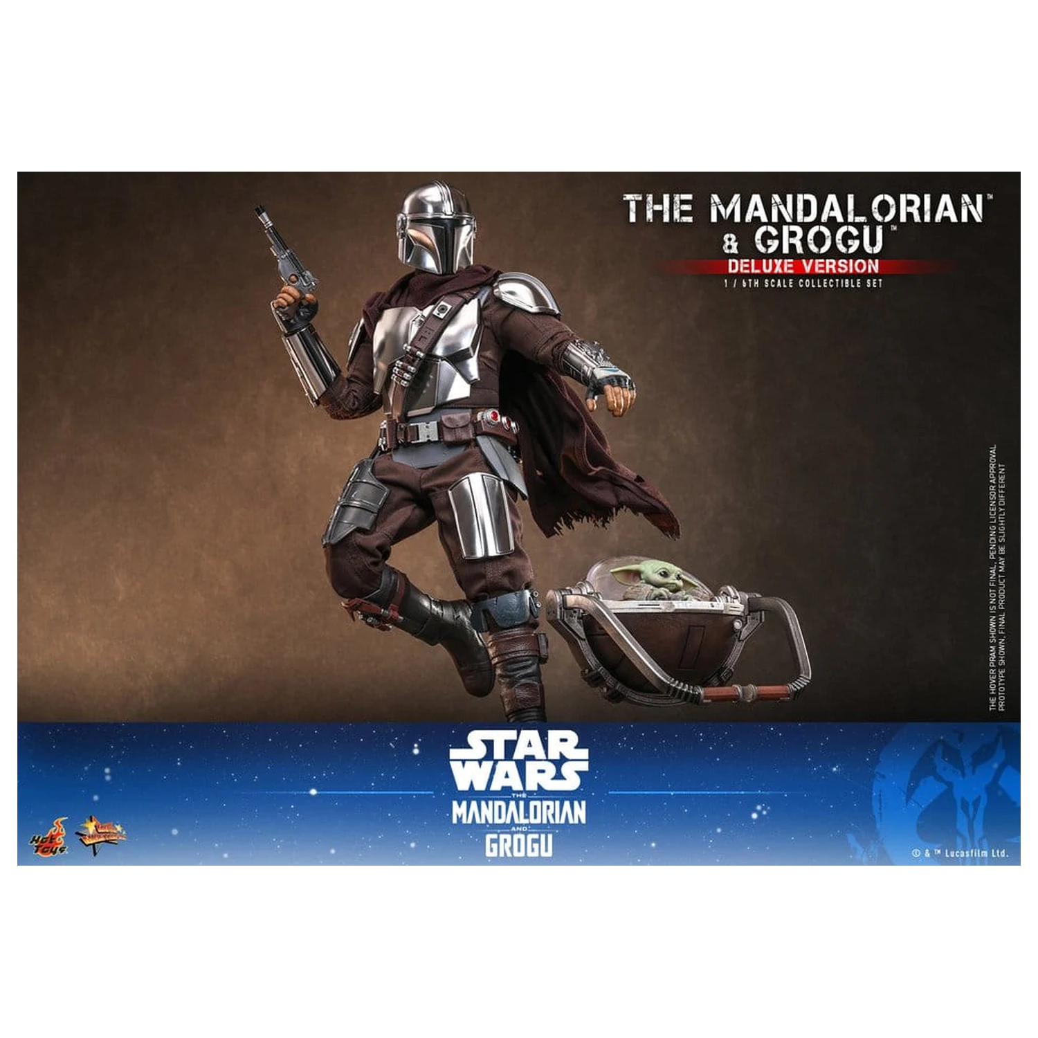 Star Wars: The Mandalorian & Grogu Movie Masterpiece Action Figur 1/6 The Mandalorian und Grogu (Deluxe Version) 31 cm Produktfoto