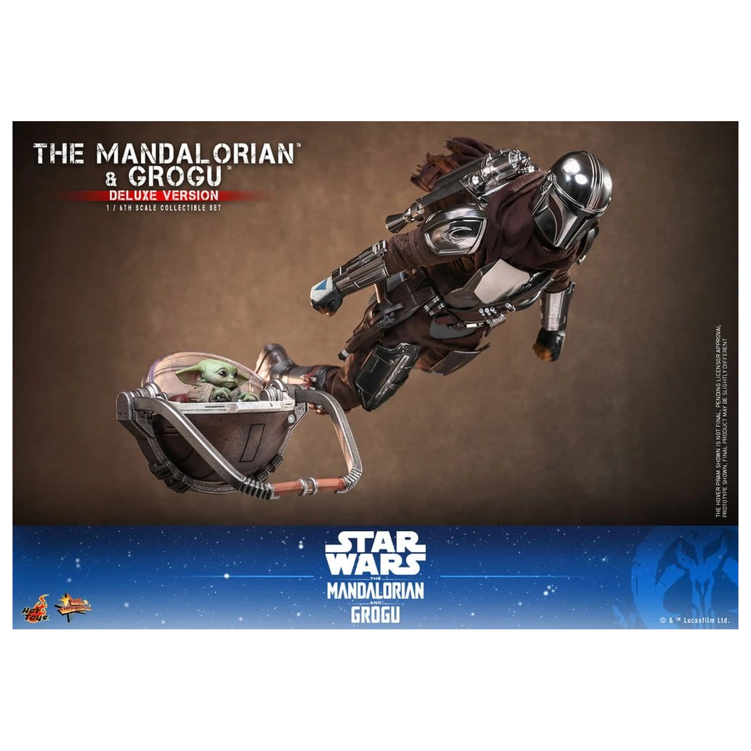 Star Wars: The Mandalorian & Grogu Movie Masterpiece Action Figur 1/6 The Mandalorian und Grogu (Deluxe Version) 31 cm Produktfoto