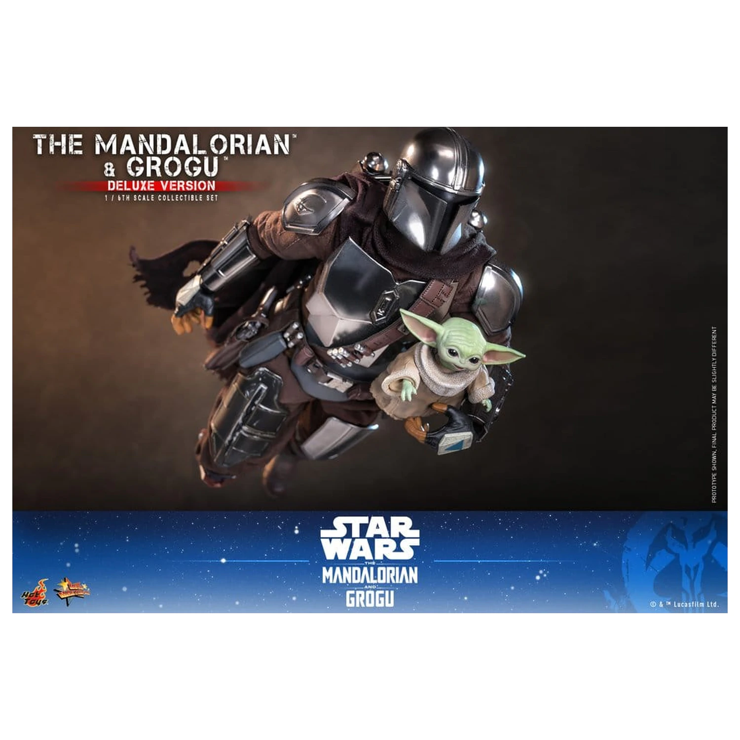 Star Wars: The Mandalorian & Grogu Movie Masterpiece Action Figur 1/6 The Mandalorian und Grogu (Deluxe Version) 31 cm Produktfoto