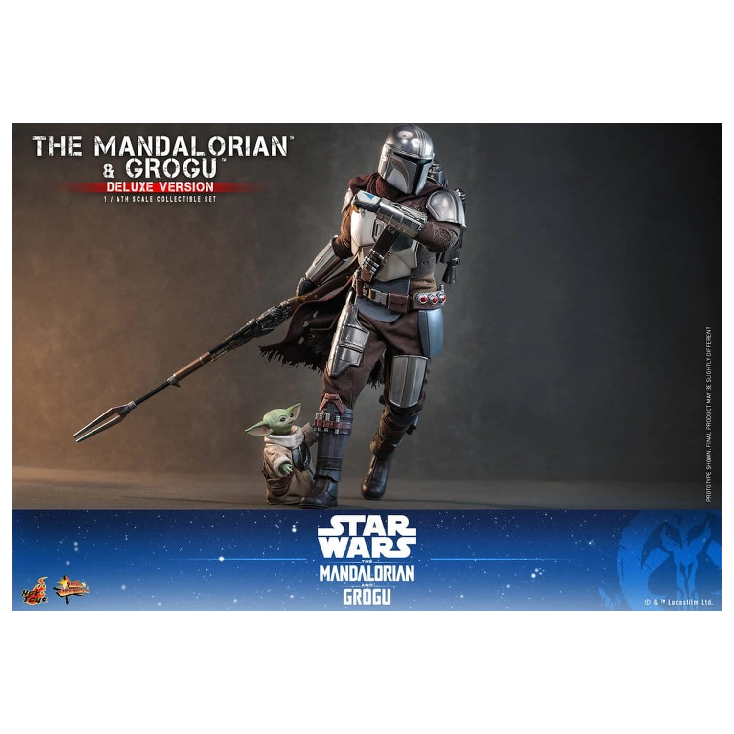 Star Wars: The Mandalorian & Grogu Movie Masterpiece Action Figur 1/6 The Mandalorian und Grogu (Deluxe Version) 31 cm Produktfoto