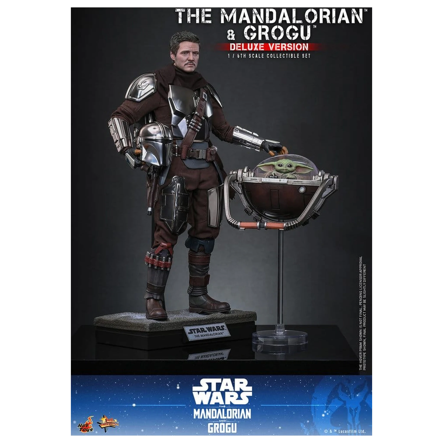 Star Wars: The Mandalorian & Grogu Movie Masterpiece Action Figur 1/6 The Mandalorian und Grogu (Deluxe Version) 31 cm Produktfoto