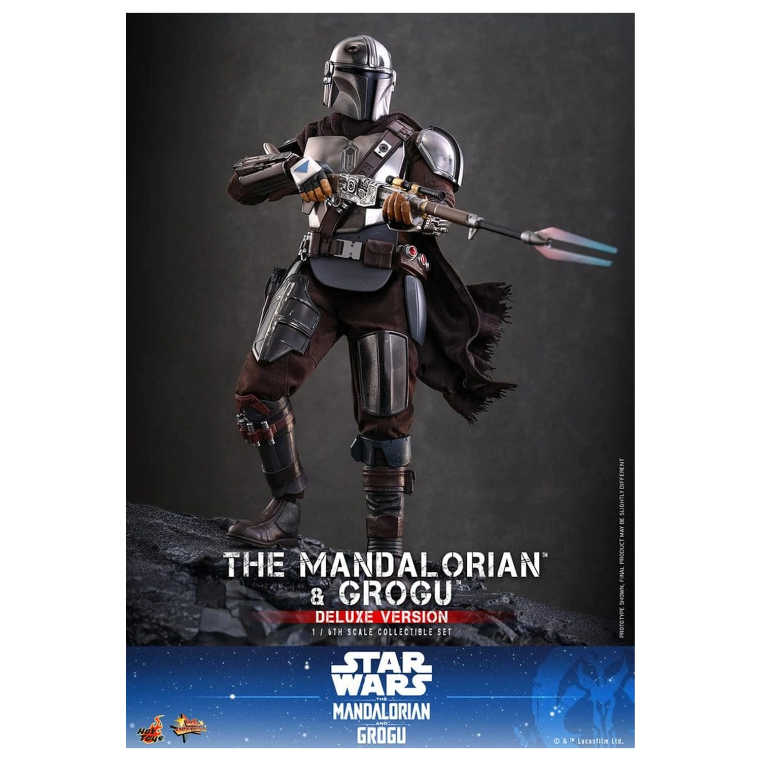 Star Wars: The Mandalorian & Grogu Movie Masterpiece Action Figur 1/6 The Mandalorian und Grogu (Deluxe Version) 31 cm Produktfoto