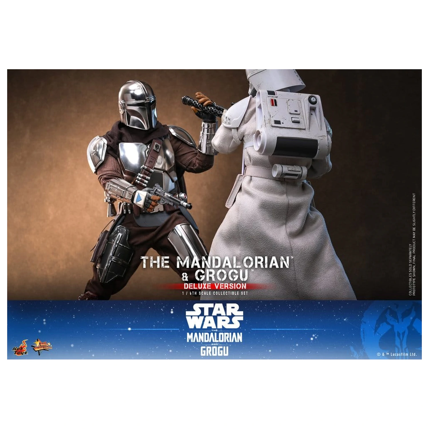Star Wars: The Mandalorian & Grogu Movie Masterpiece Action Figur 1/6 The Mandalorian und Grogu (Deluxe Version) 31 cm Produktfoto