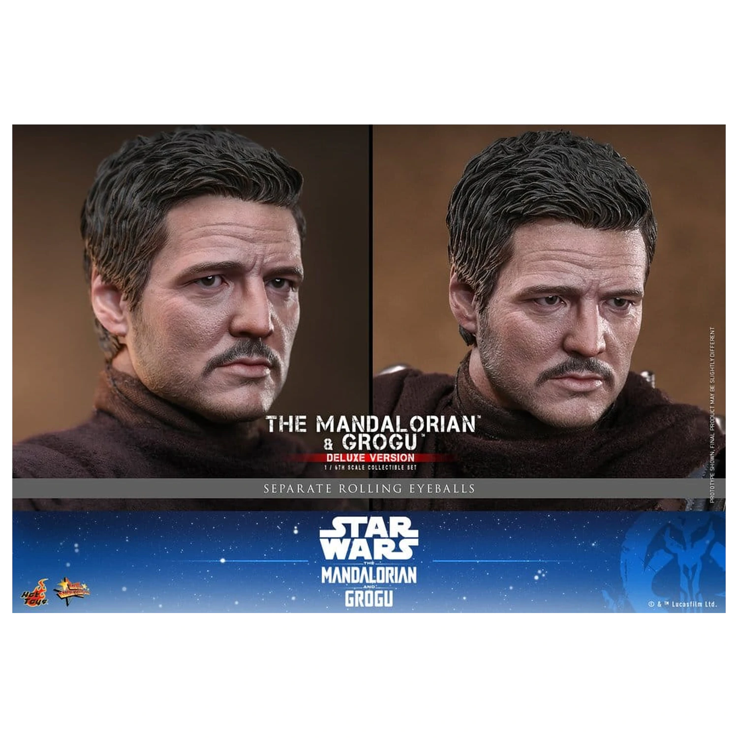 Star Wars: The Mandalorian & Grogu Movie Masterpiece Action Figur 1/6 The Mandalorian und Grogu (Deluxe Version) 31 cm Produktfoto