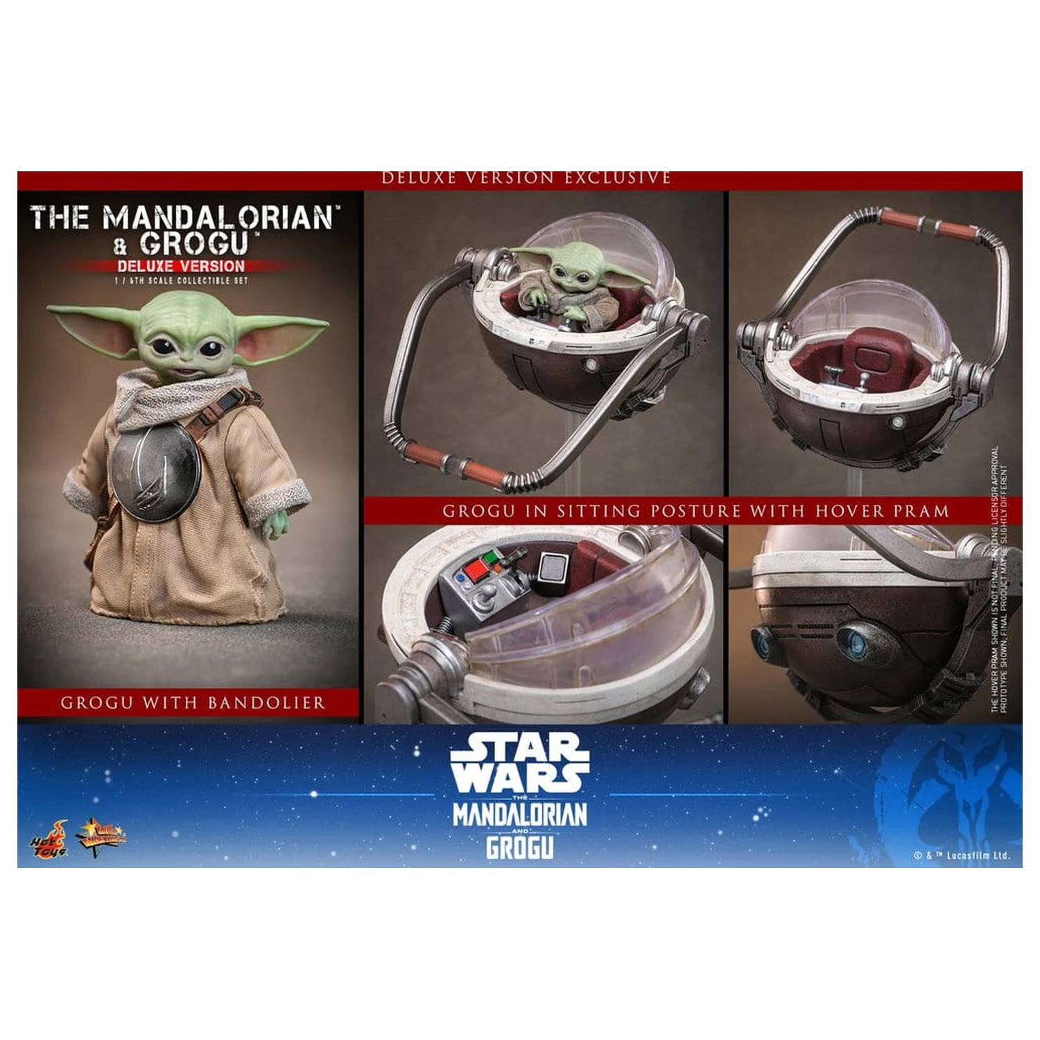 Star Wars: The Mandalorian & Grogu Movie Masterpiece Action Figur 1/6 The Mandalorian und Grogu (Deluxe Version) 31 cm Produktfoto