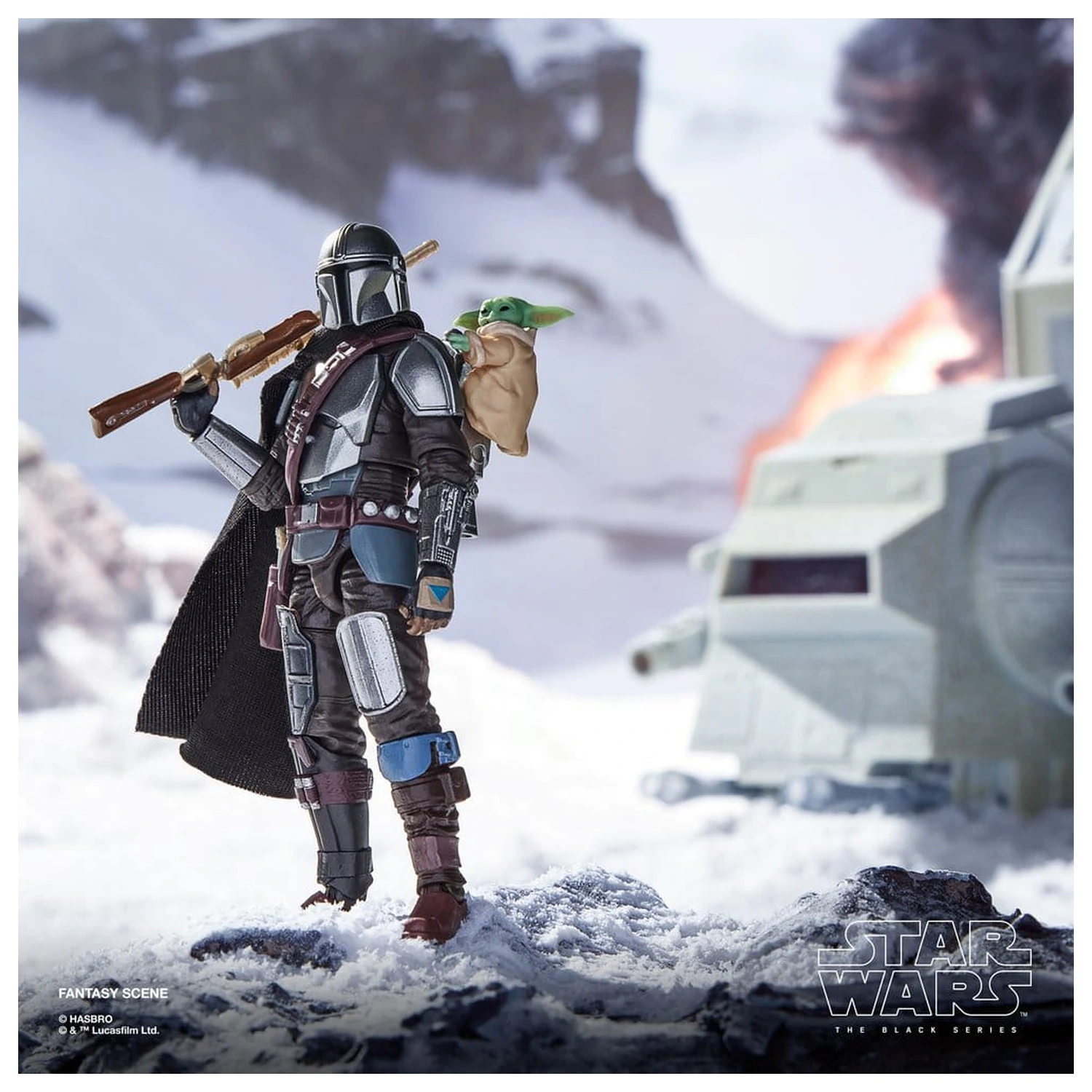 Star Wars: The Mandalorian & Grogu Vintage Collection Actionfigur The Mandalorian & Grogu 10 cm Produktfoto