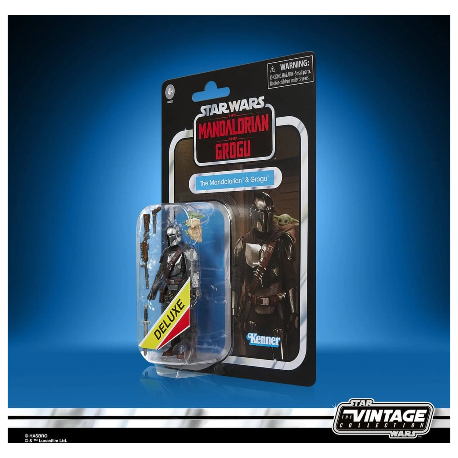 Star Wars: The Mandalorian & Grogu Vintage Collection Actionfigur The Mandalorian & Grogu 10 cm Produktfoto