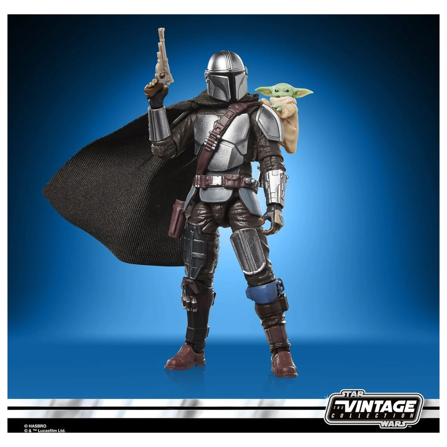 Star Wars: The Mandalorian & Grogu Vintage Collection Actionfigur The Mandalorian & Grogu 10 cm Produktfoto