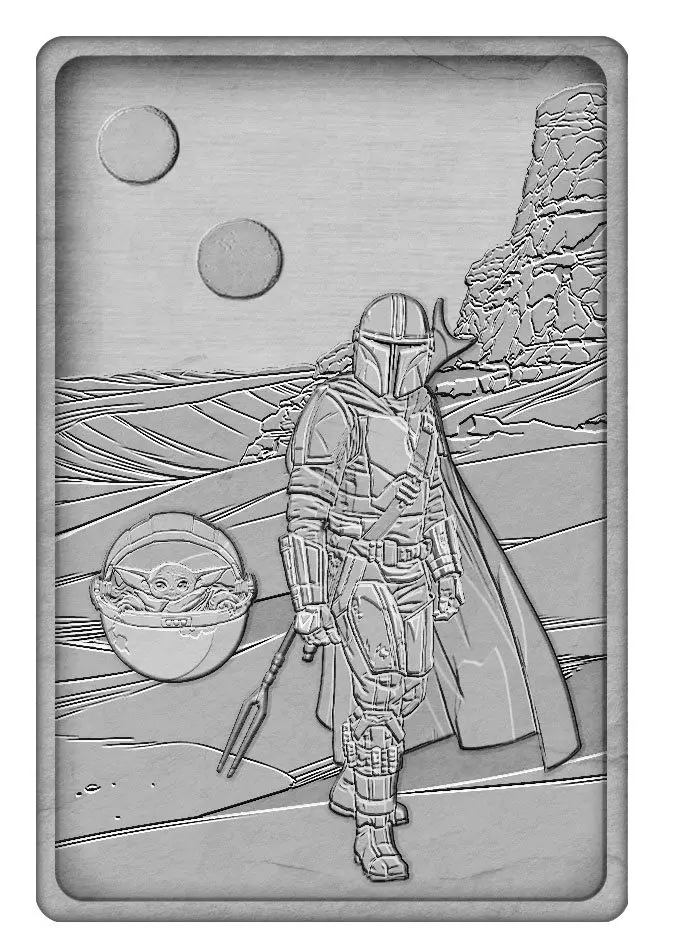 Star Wars: The Mandalorian Iconic Scene Collection Metallbarren The Mandalorian Limited Edition Produktfoto
