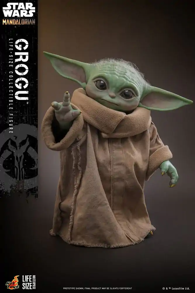 Star Wars: The Mandalorian lebensgroße Meisterstück-Actionfigur Grogu 37 cm Produktfoto