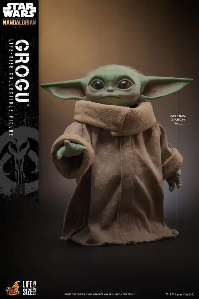 Star Wars: The Mandalorian lebensgroße Meisterstück-Actionfigur Grogu 37 cm Produktfoto
