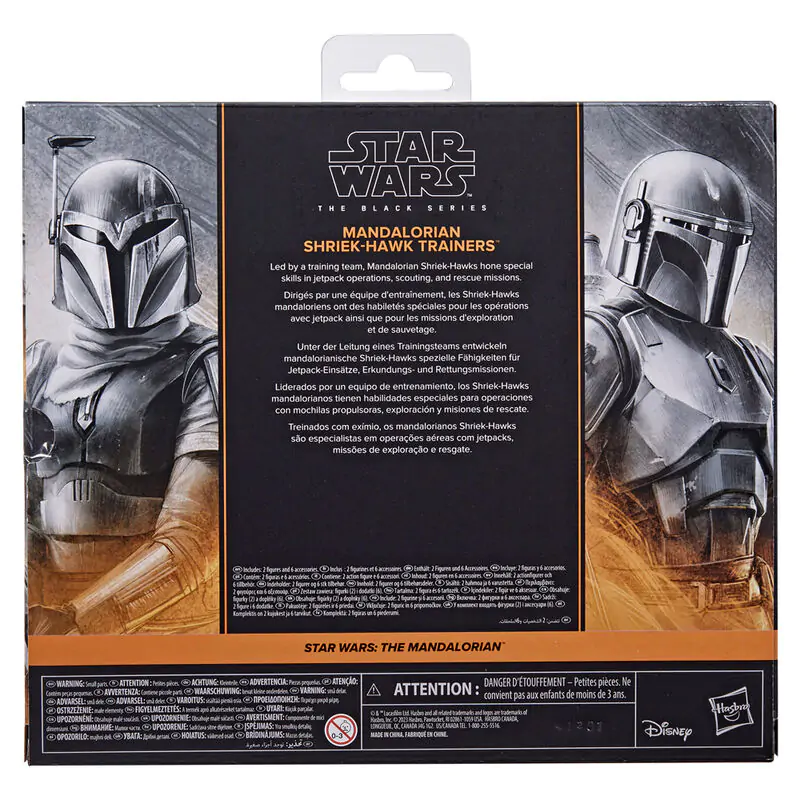 Star Wars The Mandalorian - Mandalorian & Shriek-Hawk Trainers 2-er Figurn set 15cm Produktfoto