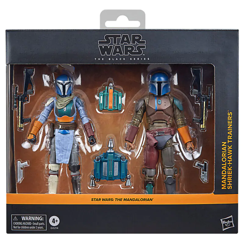 Star Wars The Mandalorian - Mandalorian & Shriek-Hawk Trainers 2-er Figurn set 15cm Produktfoto