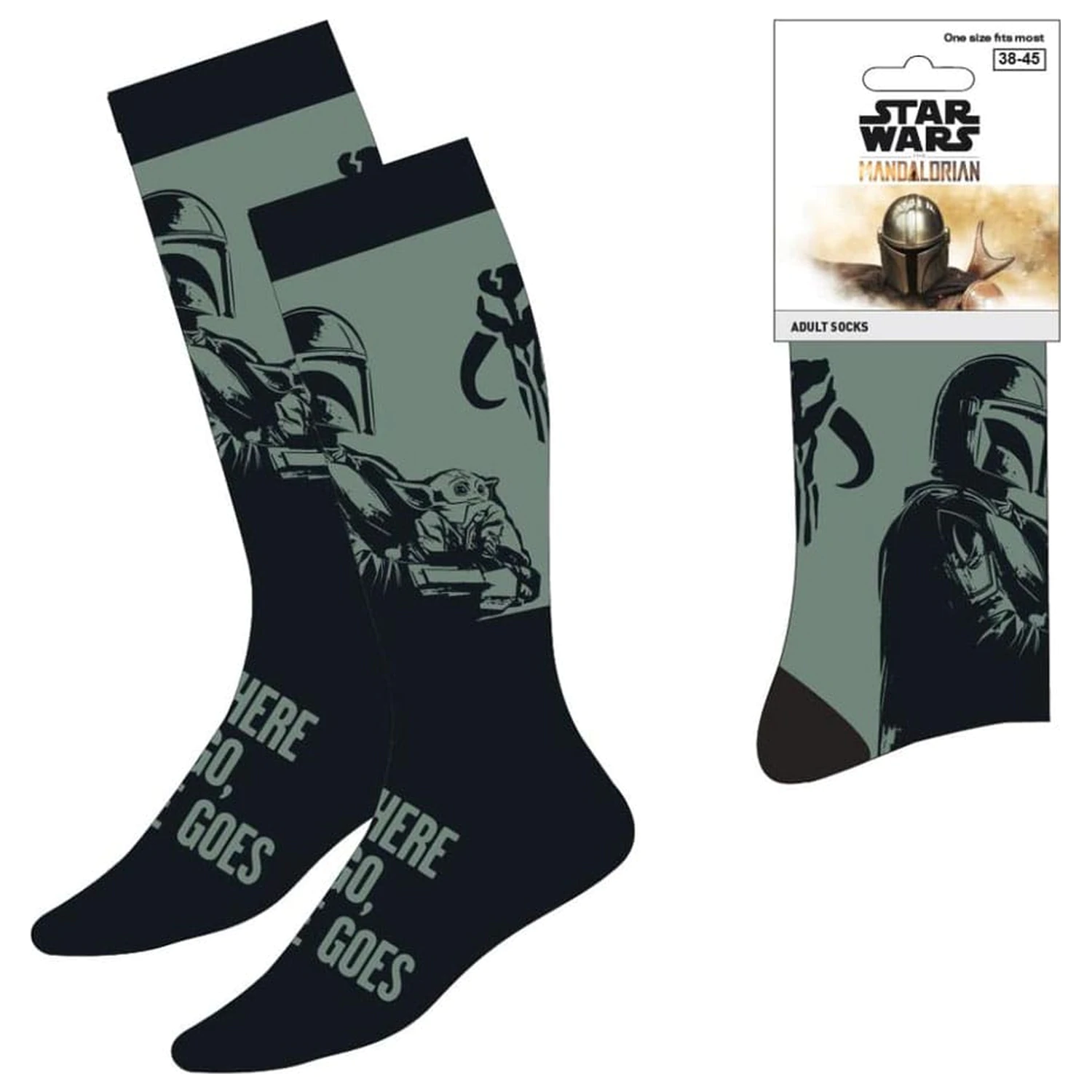 Star Wars: The Mandalorian Socken Mandalorian & Grogu 38-45 Produktfoto