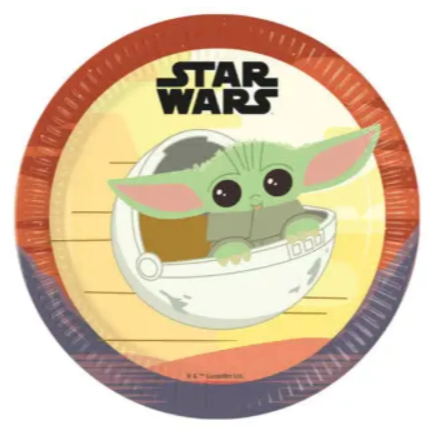 Star Wars The Mandalorian Pappteller 8 Stück 23 cm FSC Produktfoto