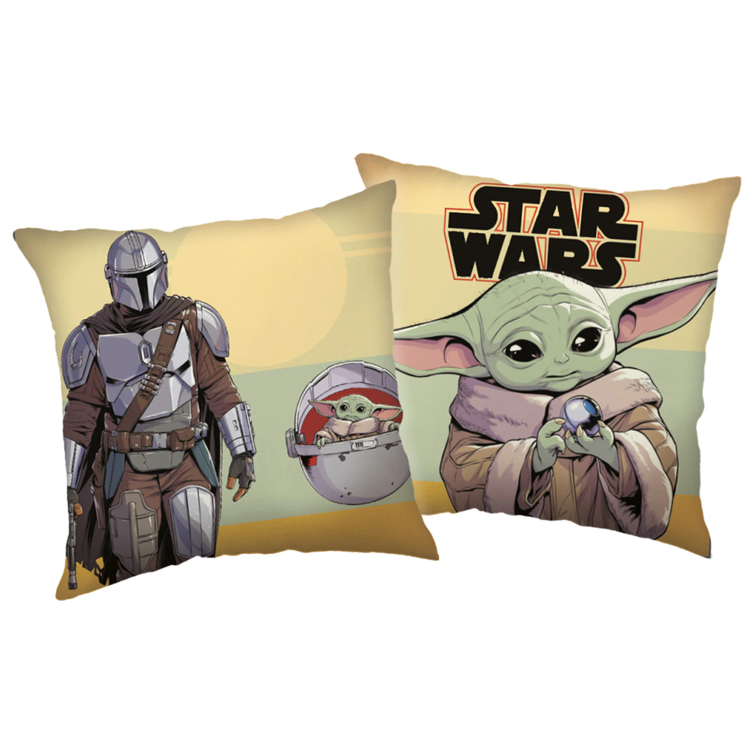Star Wars The Mandalorian Kissen, Dekokissen 40x40 cm Produktfoto