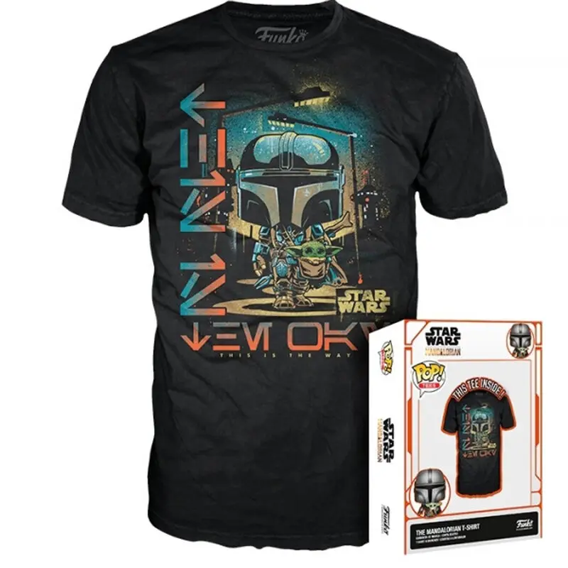 Star Wars The Mandalorian POP! Tees The Mandalorian T-shirt Produktfoto