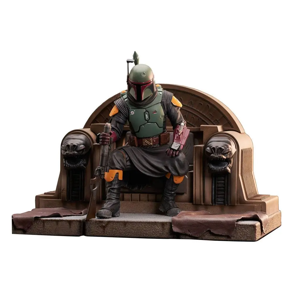 Star Wars: The Mandalorian Premier Collection Statue 1/7 Boba Fett on Throne 24 cm Produktfoto